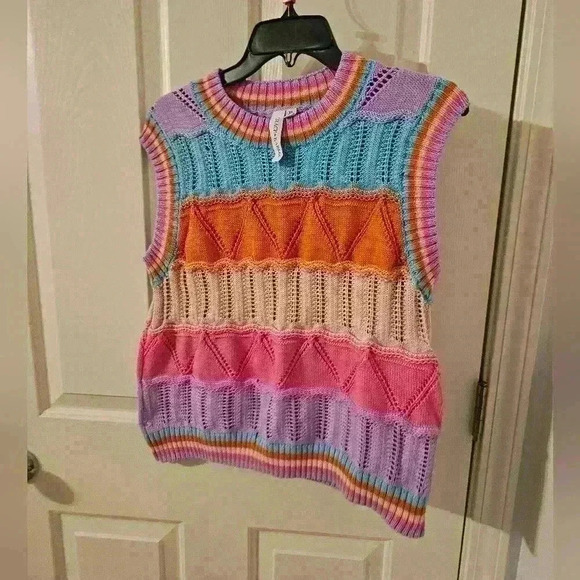 Grace + Karma Bright Colored Knitt Sweater Size XL - Picture 2 of 6